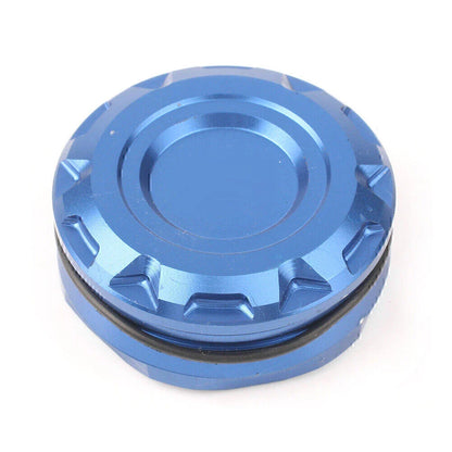 37MM CNC Rear Brake Fluid Reservoir Guard Blue for Kawasaki Yamaha Suzuki Honda