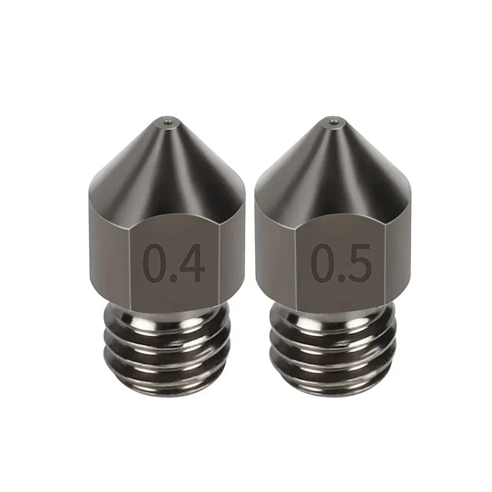 10Pcs Hardened Steel Nozzles for Creality CR-10 Ender 2 3 5 Series