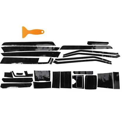 1 x Carbon Fiber Interior Trim Decals for Mercedes E-Class W212 (2009–2016)