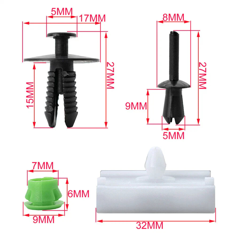 Side Skirts Moulding Grommet Clips for BMW 3 Series E36 E46 E90 (1990-2013)