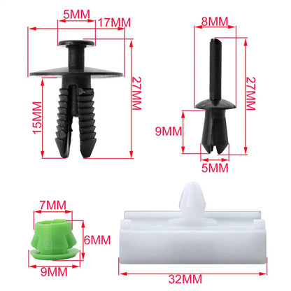 Side Skirts Moulding Grommet Clips for BMW 3 Series E36 E46 E90 (1990-2013)