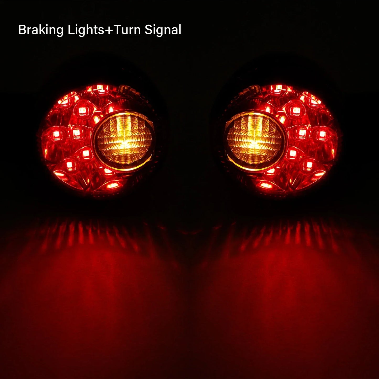 Black LED Rear Turn Signal Lights for Harley Sportster 883 1200 (1992-2022)