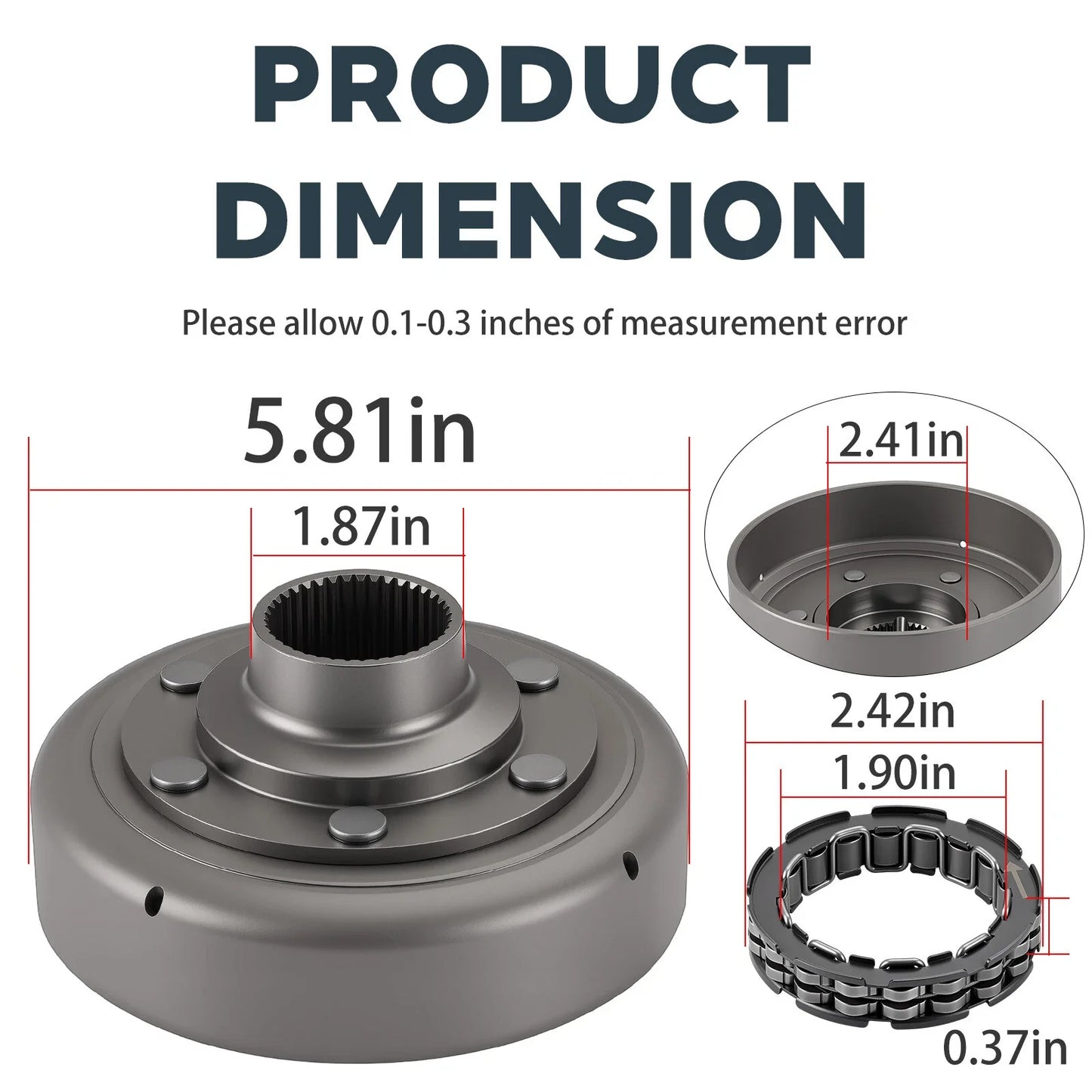 Out Clutch Housing Bearing for Honda Rancher 420 (2007–2024)