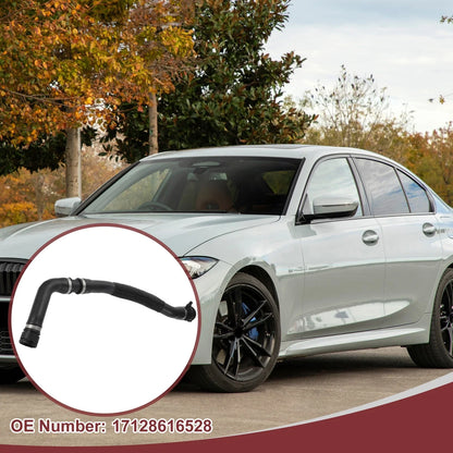 Radiator Coolant Hose for BMW 230i 320i 330i 430i Rubber Black