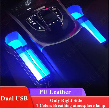 Right Side Car Seat Crevice Gap Storage Box Cup Holder Dual USB Charger