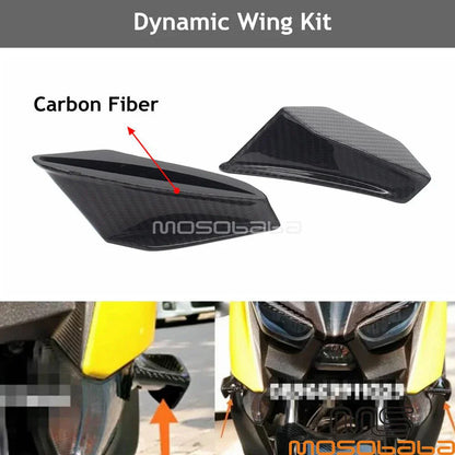 Dynamic Winglet Fairing Fixed Wings Kit for Kawasaki Honda Motorcycle Scooter
