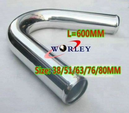 2" 51MM 135° Aluminium Turbo Intercooler Pipe Hose 600mm for Car Model