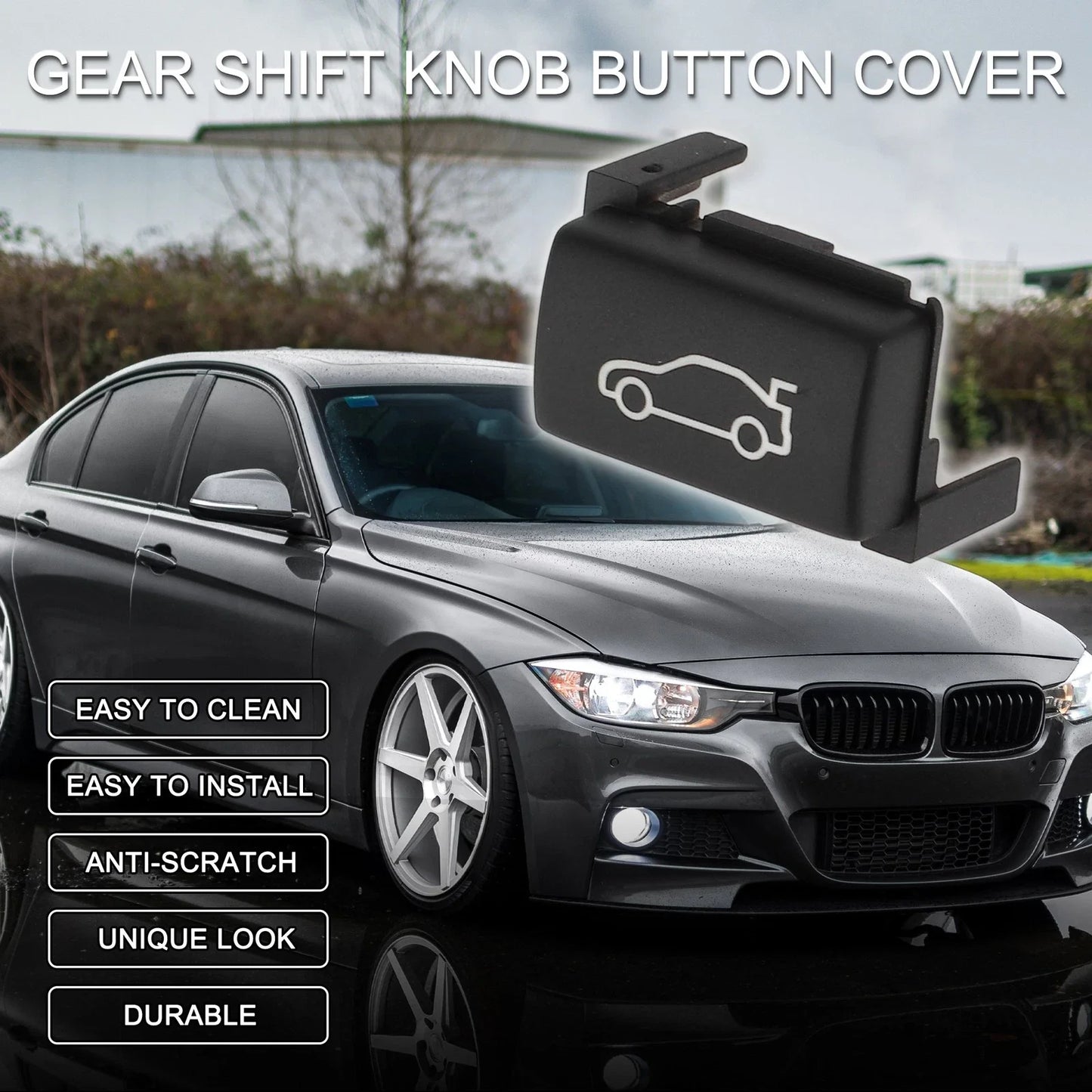 Tailgate Trunk Button Cover for BMW 1-7 X1 X3 Black