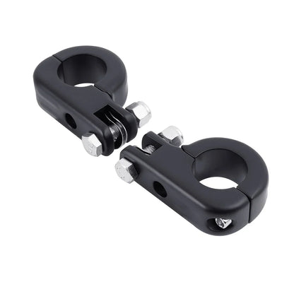 Matte Black 32mm Highway Engine Guard Footpegs for Harley Dyna Sportster