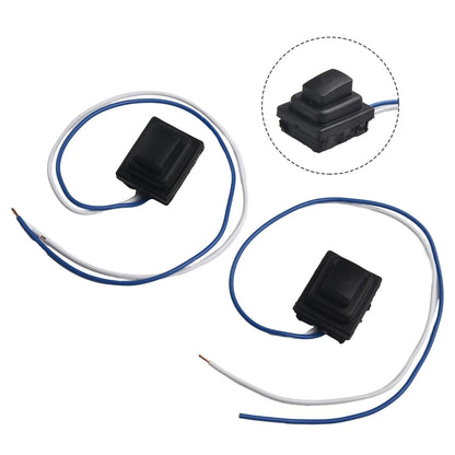 Button Switch Front Door Handle 2 x Black for Hyundai Tucson (2016–2020)