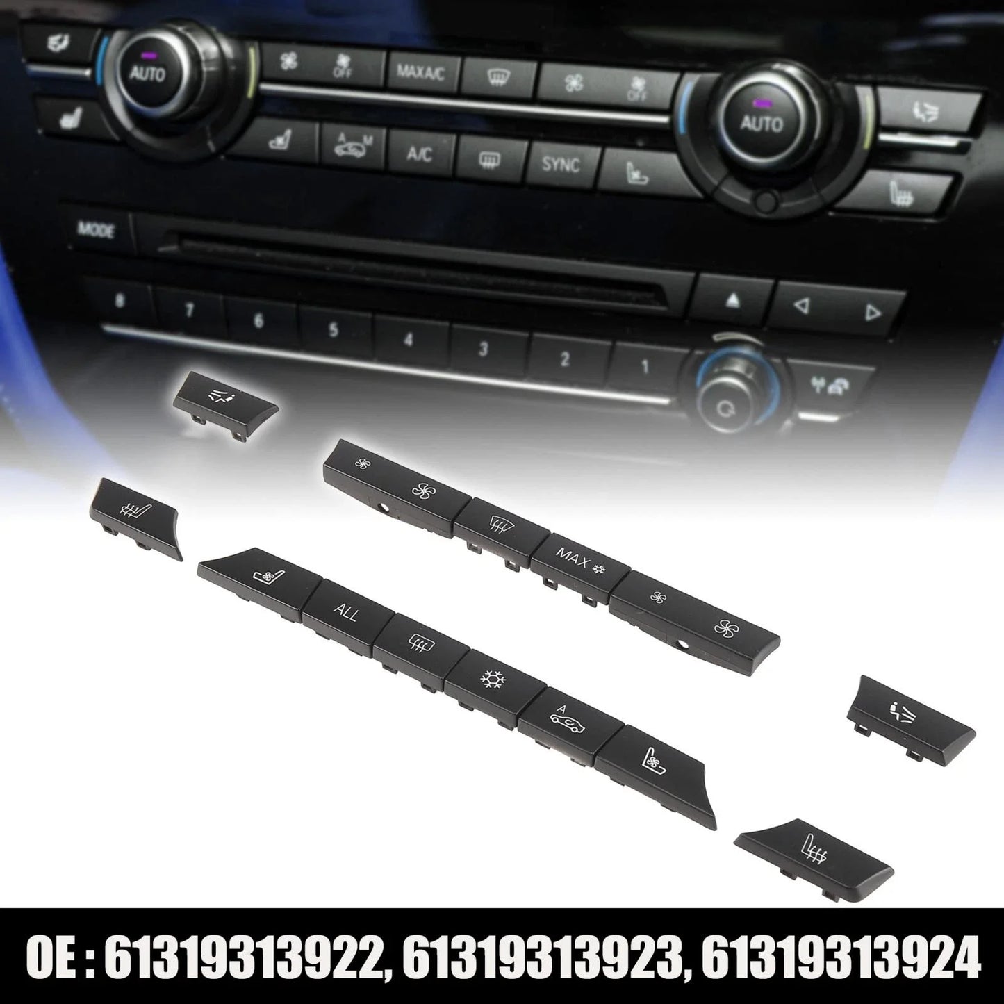 Air Conditioning Switch Button Cover for BMW 535i 528i 520i 550i