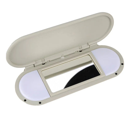 Grey Mirror Cover Sun Visor for BMW Mini F55 F56 F60 (2014-2022)