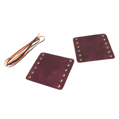 Leather Hand Grips Covers  Retro Wraps for Harley Cafe Racer