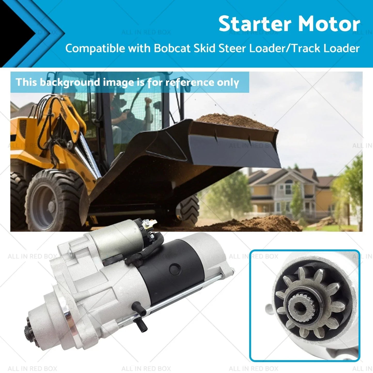 Starter Motor for Bobcat 751 753 763 773 S100 S130 S150