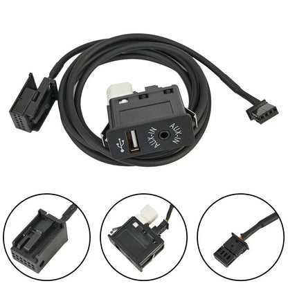 OEM USB AUX Interface Panel for BMW E39 E53 X5 Z4 E85 E86 X3 E83 Fitment