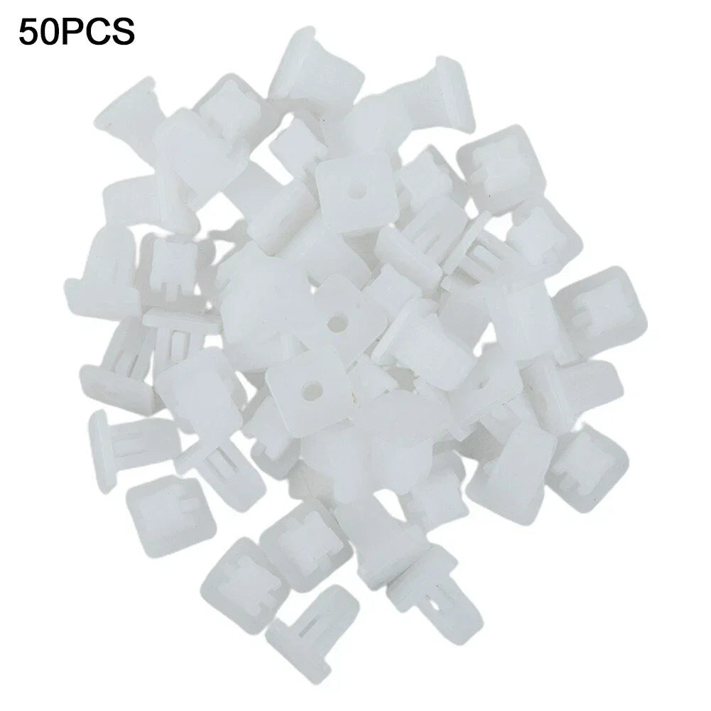 Square Fasteners Retainer Fender 50pcs Car-Door Trim Panel Push Rivet Clips