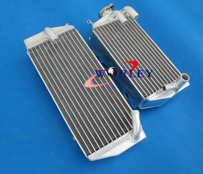 Aluminum Radiator + Red Silicone Hose for Suzuki RMZ450 (2005)