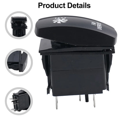 Rocker Switch Fan Override for ATV/UTV 12V