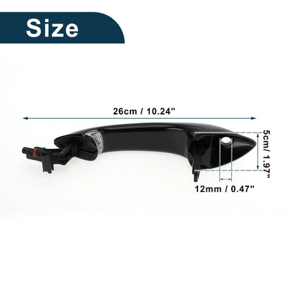 Exterior Door Handle for BMW X5 Front Left Black