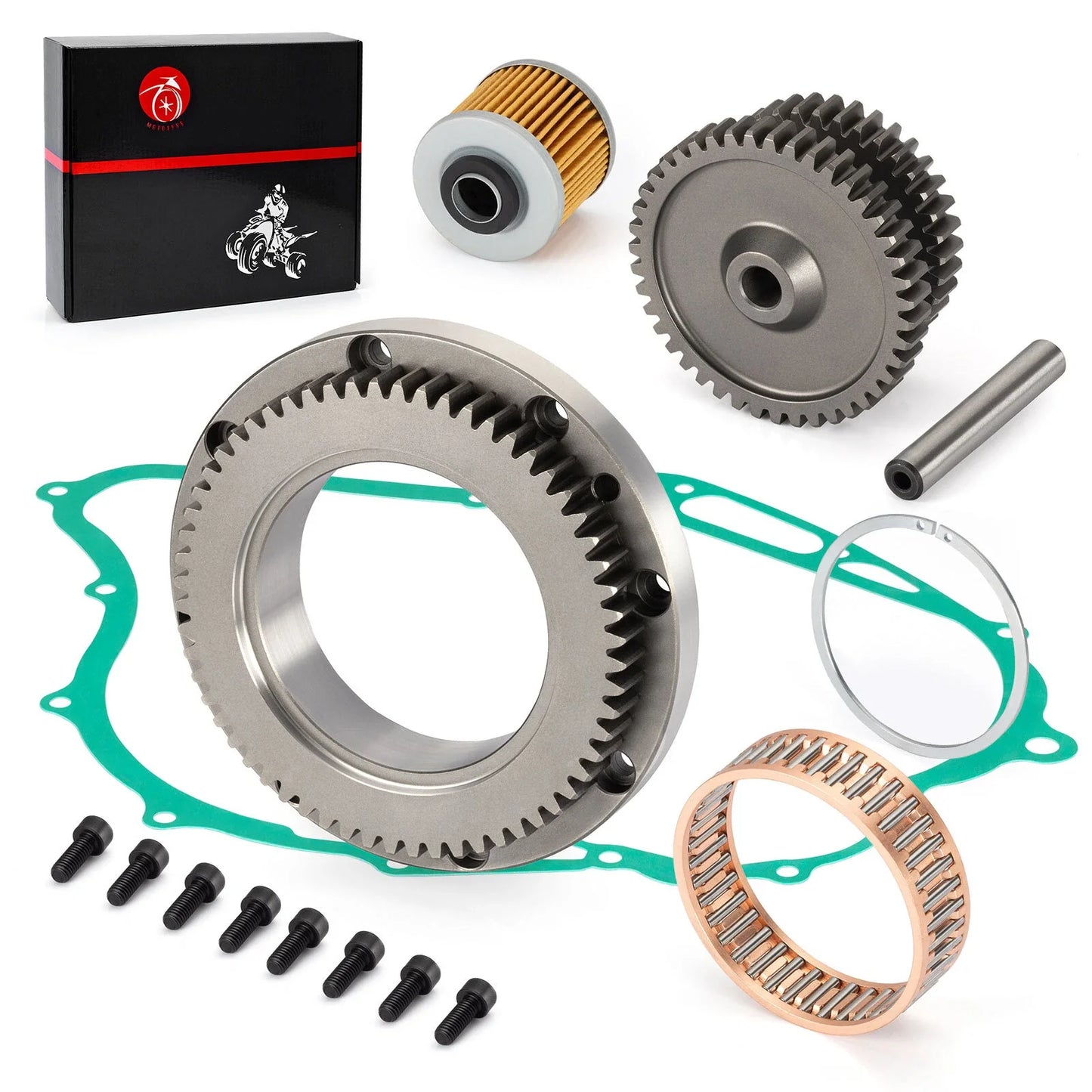 Starter Clutch Gear Idler w/ Gaskets for Yamaha V-Star 1100 (1999–2009)