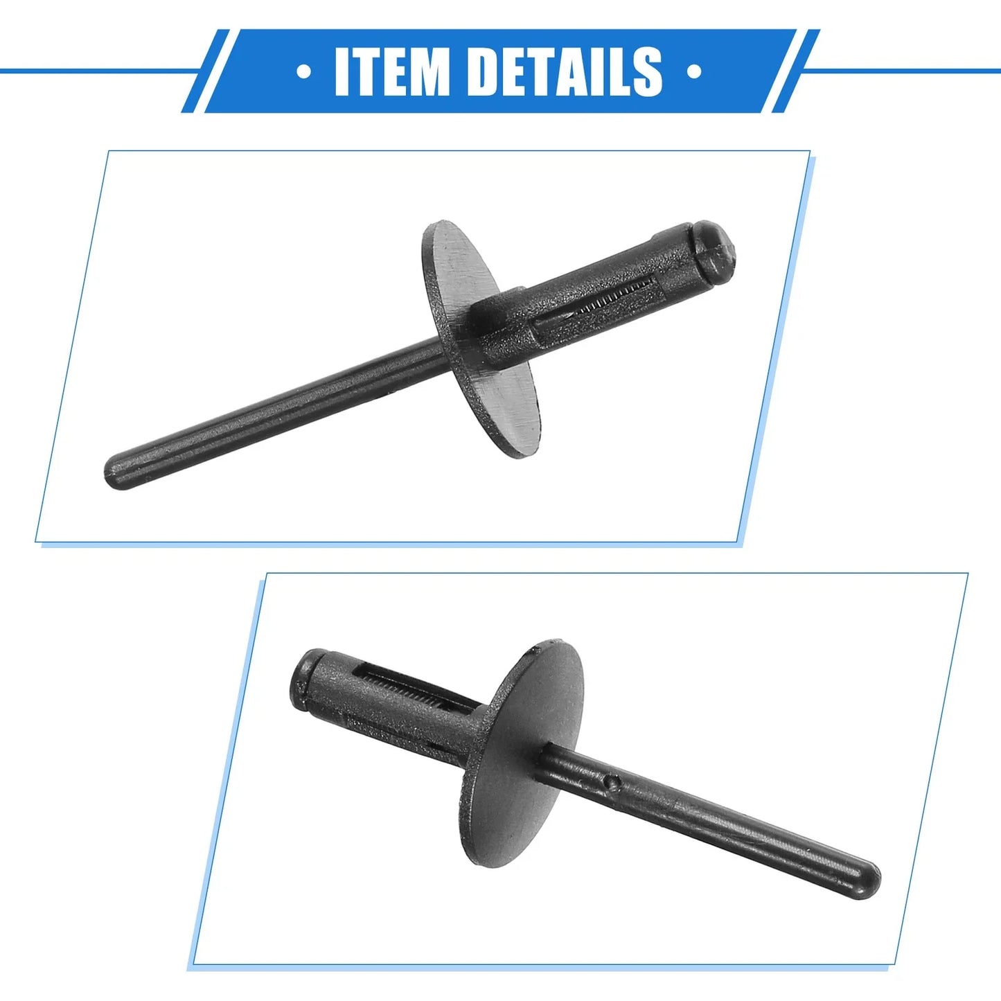 10 x Fender Liner Rivet for BMW X1 (2013-2023) Plastic Black