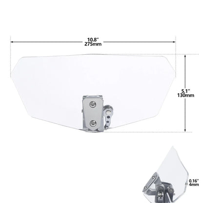 Universal Windshield Windscreen Extension Spoiler Deflector for Harley