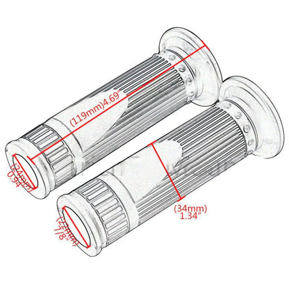 Durable Rubber Handlebar Grips for 7/8" 22mm Motorcycle Bike