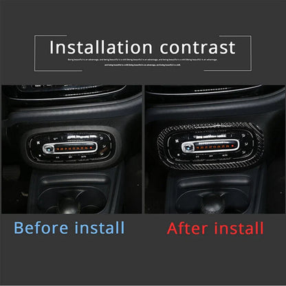 Carbon Fiber Central Console Decor for Mercedes-Benz Smart Fortwo (2016-2021)