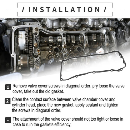 Valve Cover Gasket & Grommet Seal Rubber for BMW X3 (2004 - 2006)