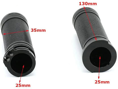 CNC 1" (25mm) Handlebar Grips for Harley Touring, Sportster, Dyna