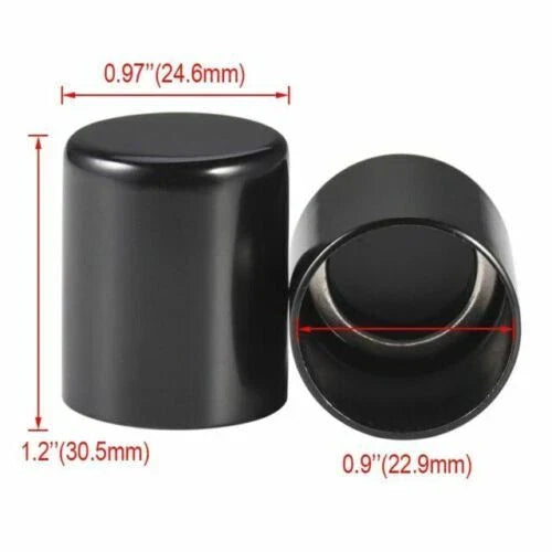 Black Docking Hardware Point Covers for Harley Electra Road Street Glide