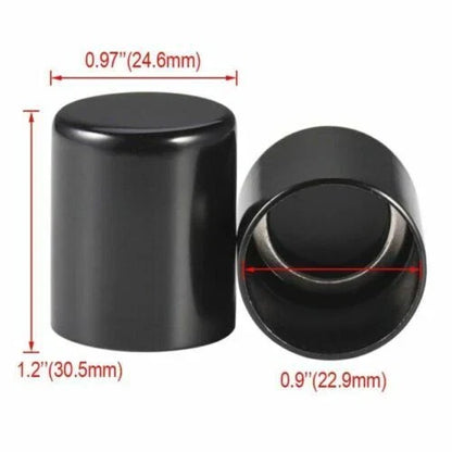 Black Docking Hardware Point Covers for Harley Electra Road Street Glide