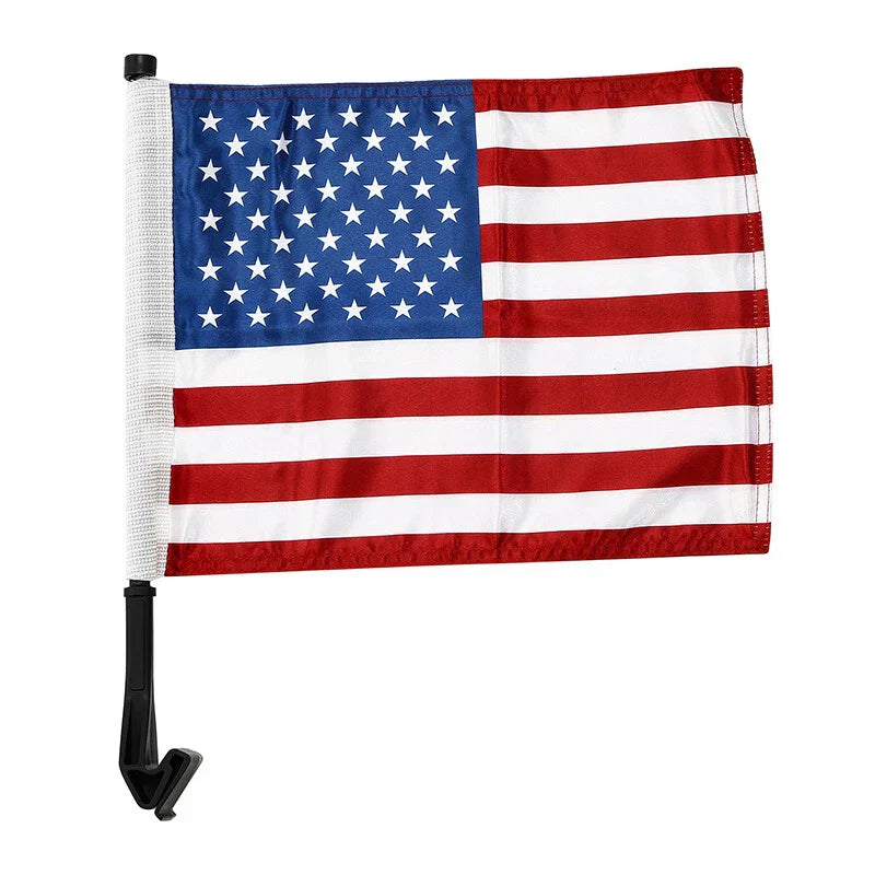 Saddlebag Trunk Mount American Flagpole for Harley Touring (1993-2022)