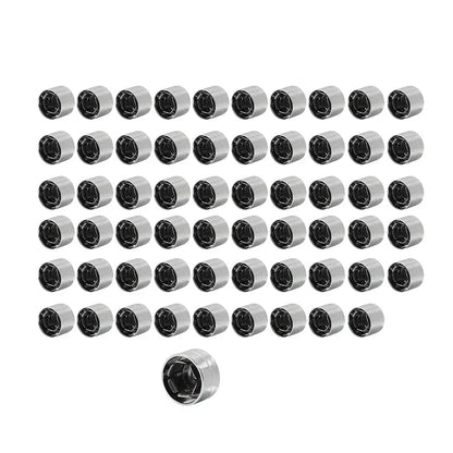 60 x Chrome Engine Bolt Caps Covers for Harley Evolution Engines (1984-1999)