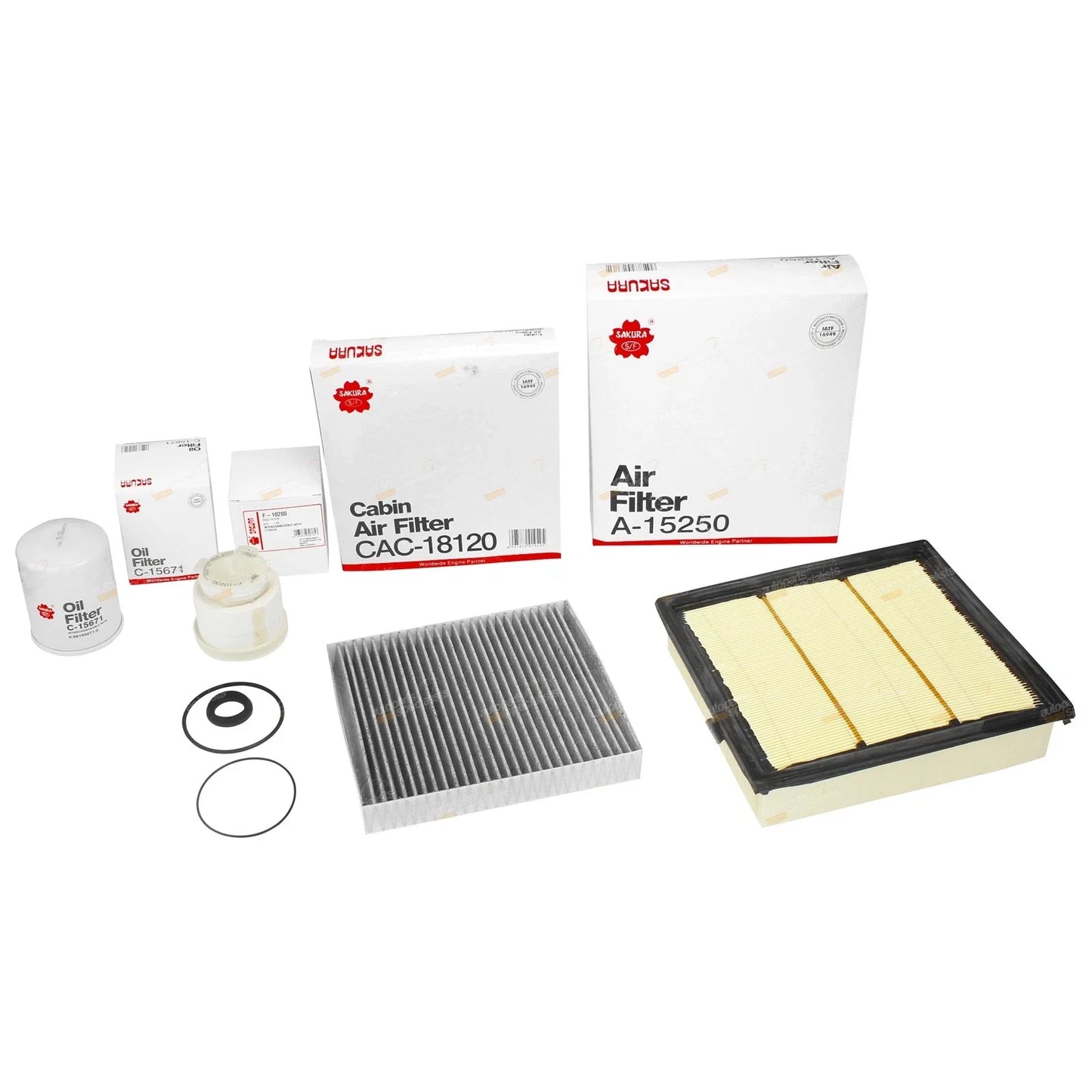 Oil Air Fuel Cabin Filter Kit for Isuzu D-Max MU-X (2012 - 2019)