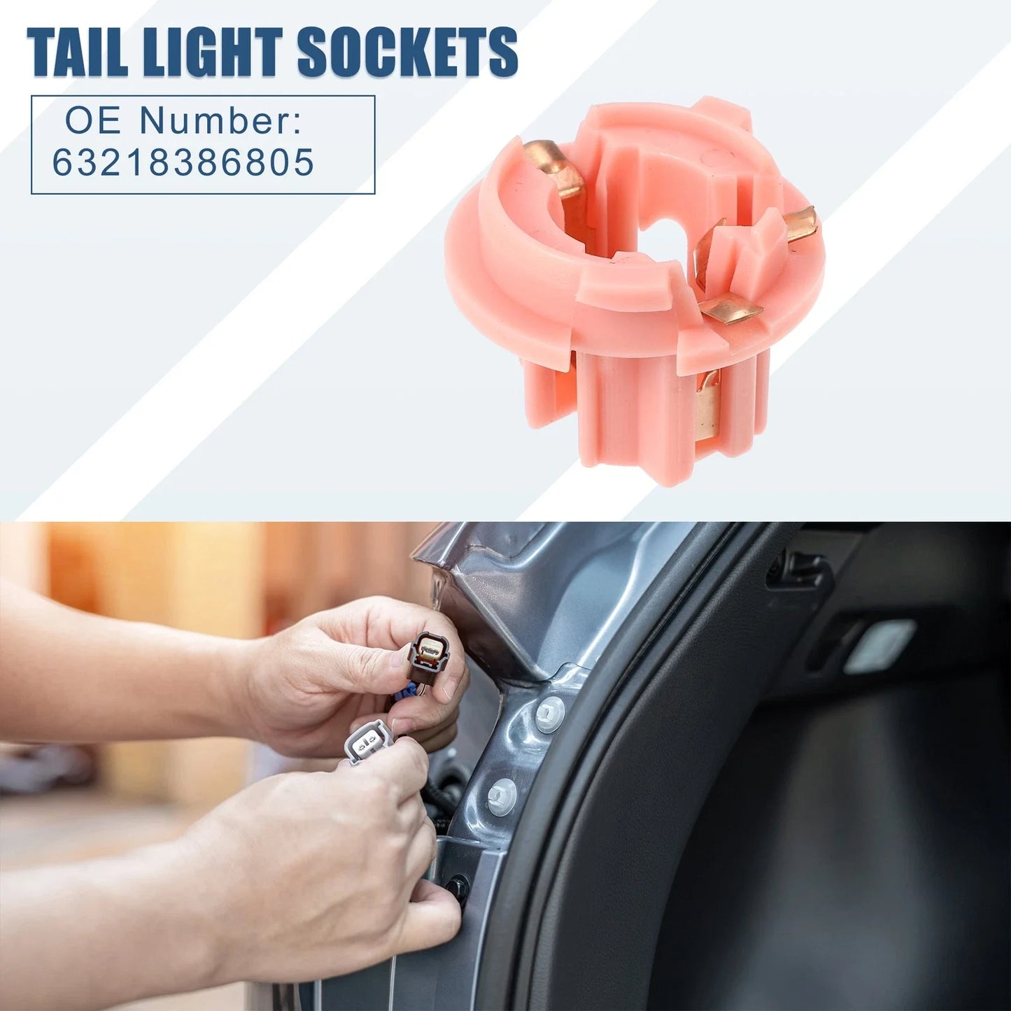 Tail Light Sockets Tail Middle Brake Lamp Holder for BMW E53 X5 (2000 - 2004)