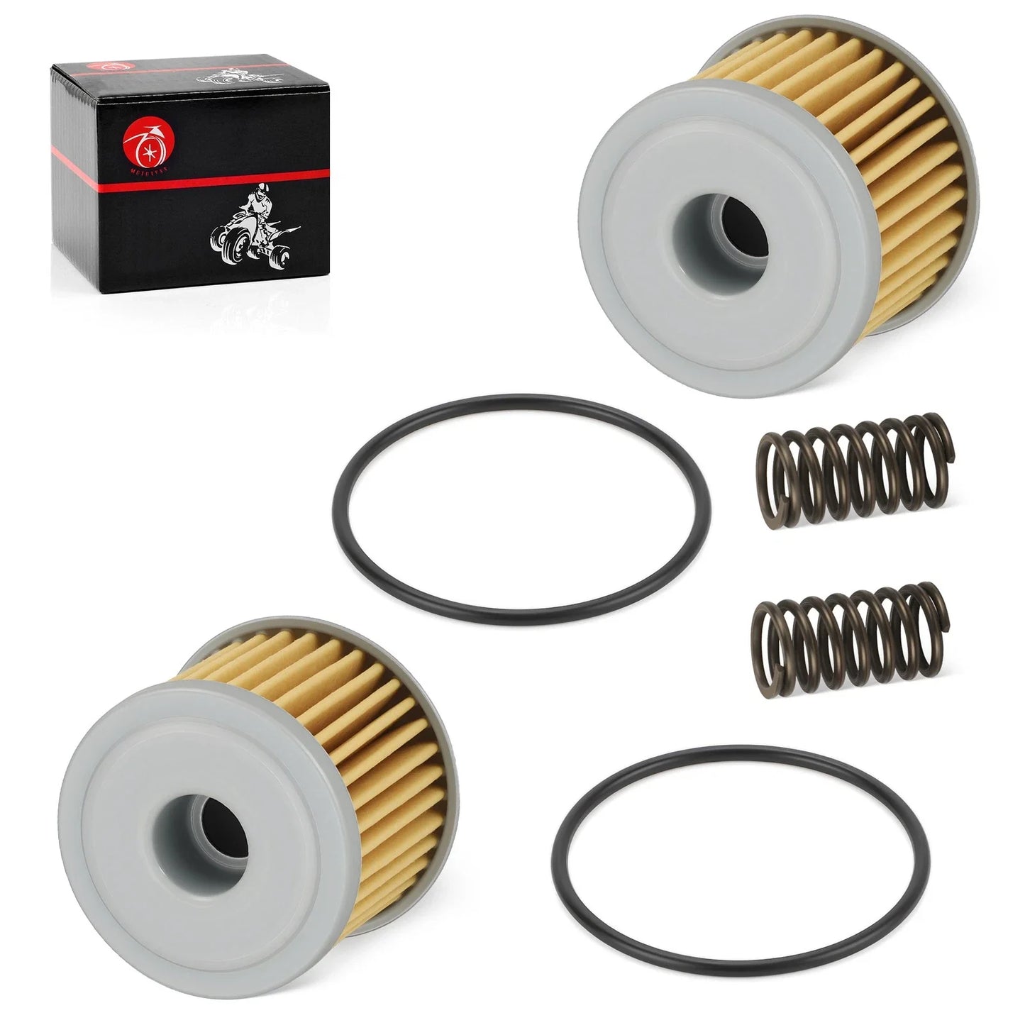 Oil Filter w/ O-Ring Spring 2PCS for Honda CRF150R CRF150RB (2012–2024)