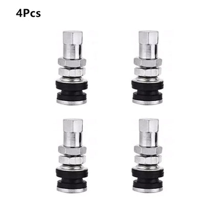 4 Pcs TR161 Metal Tubeless Tire Valve for Car Wheel Rim (No Year Specified)