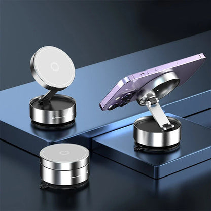 Collapsible Rotary Lift Stand for Smartphones with Powerful Vacuum Suction