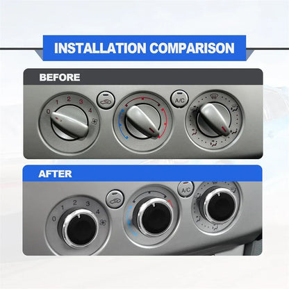 3 x Car Switch Knob Heater Climate Control Button A/C for Ford Focus Fusion