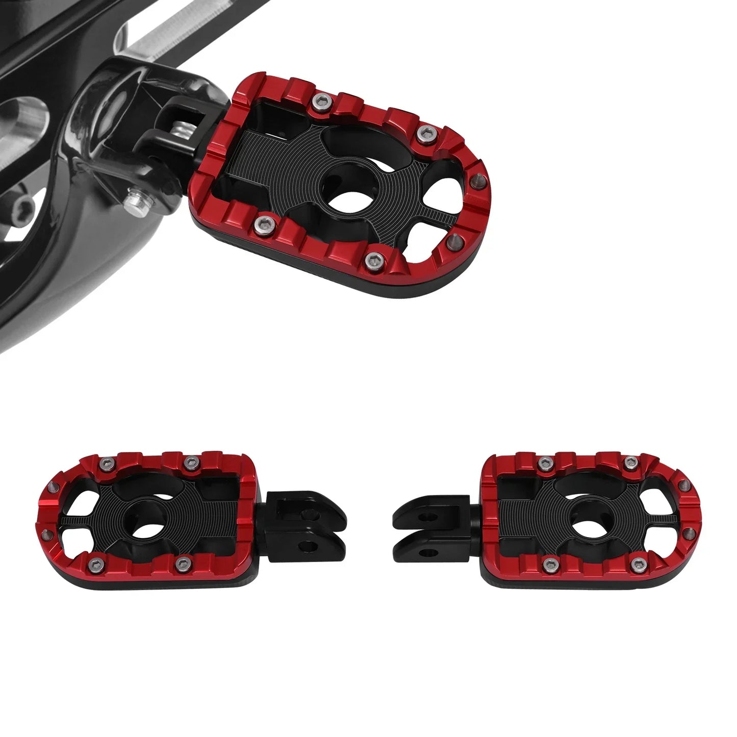 Driver Footpegs Footrest for Harley Softail Street Fat Bob Sport Glide (18-25)