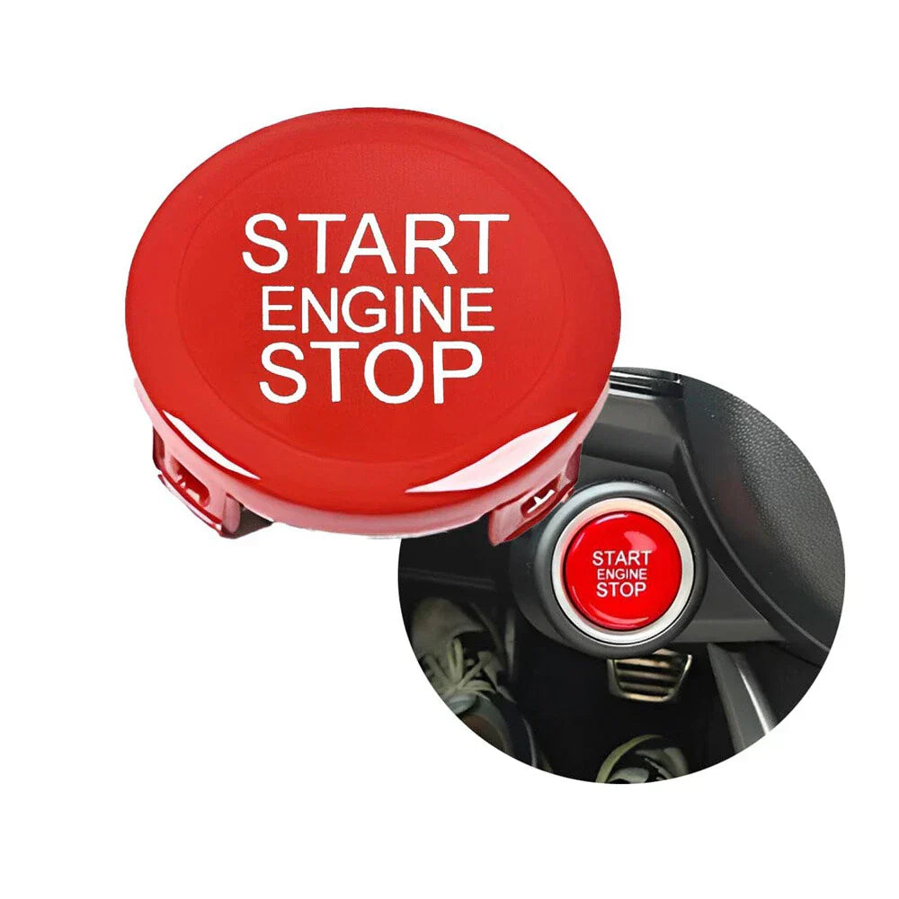 Red Engine Start Stop Switch Button Trim for Alfa Romeo Giulia Stelvio
