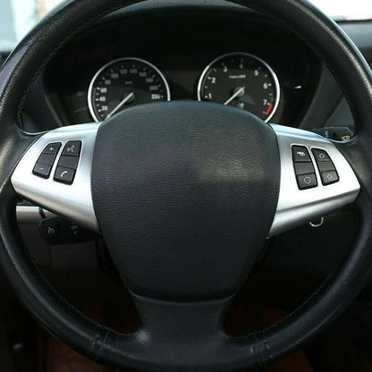 2 x Chrome Steering Wheel Knob Covers for BMW X5 E70 (2008-2013)