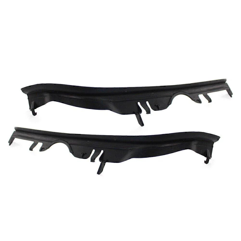 Pair ABS Black Front Upper Headlight Gaskets for BMW 5 Series E39 (1997-2003)