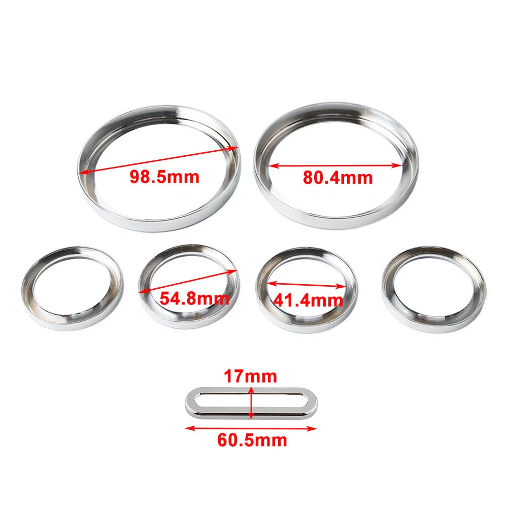 Instrument Board Gauge Indicator Lamp Bezel for Harley Road Glide (96-13)