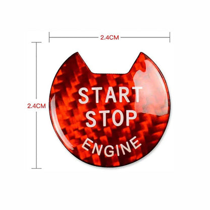 Carbon Fiber Engine Start Stop Push Button Cover for Nissan Infiniti