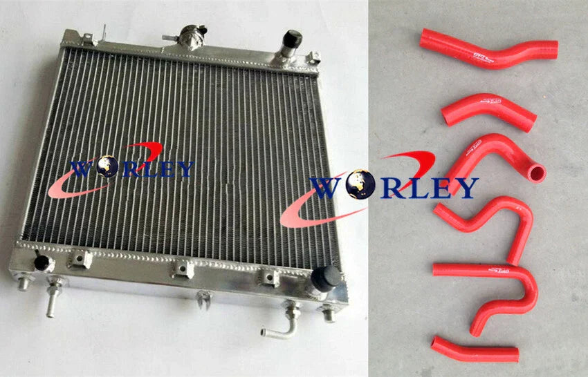 3 Row Alloy Radiator + Hoses for Suzuki Jimny SN413 1.3L 16V (2000-2011)