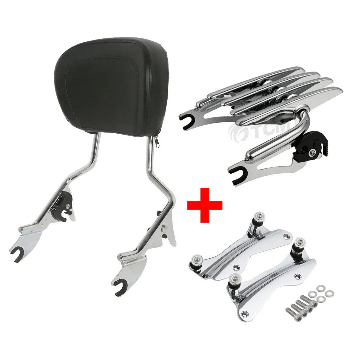 Sissy Bar Backrest Stealth Rack Dock Hardware for Harley Touring (2014-2024)