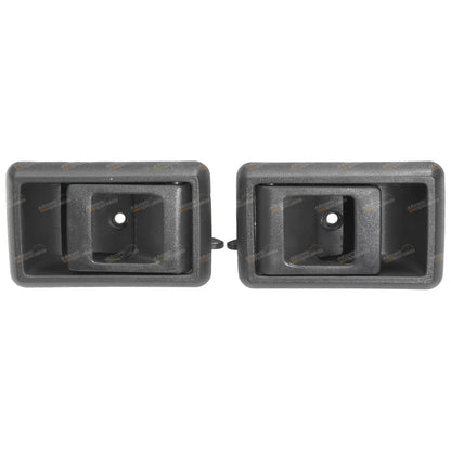 LH+RH Inner Grey Door Handles / Pair / Toyota Hilux 4Runner Surf (1988–1997)