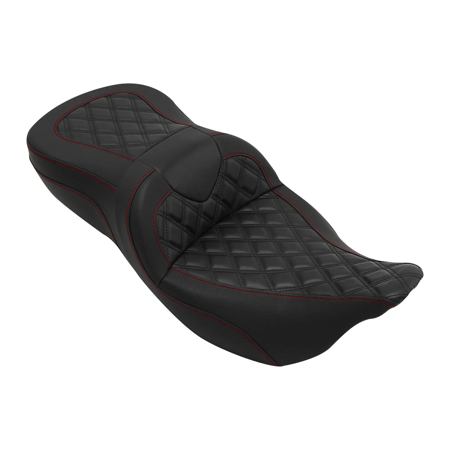 Driver & Passenger Seat for Harley Electra Glide 2009-2023 Black Red